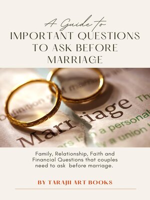 cover image of A Guide to Important Questions to ask Before Marriage